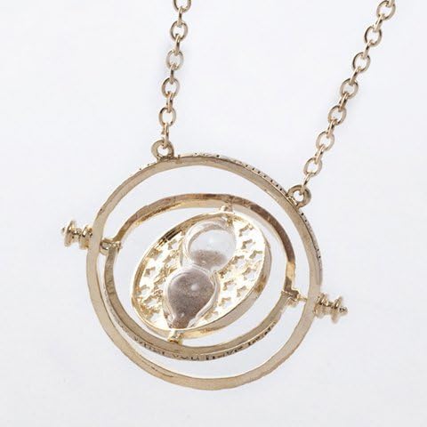 Harry Potter Time Hourglass Pendant Necklace,Time Hourglass Necklace for Women,Boys Girls