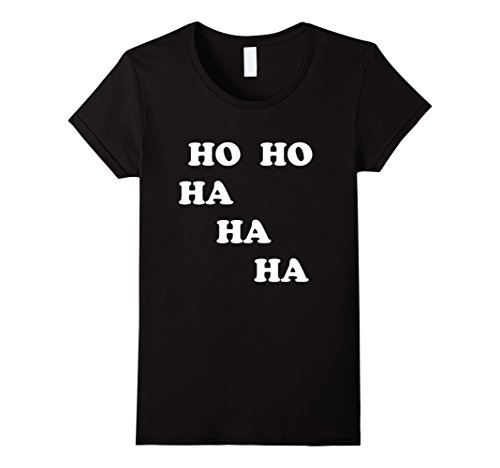 Womens HO HO HA HA HA Laughter Yoga Tee Shirt Students Teachers Large Black