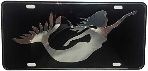 CustoMonsterDesigns Mermaid Siren Heavy Duty Aluminum License Plate S3