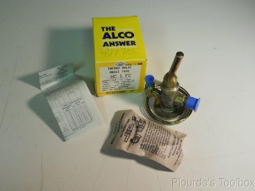 Alco Controls HC 1 FC Angle Type Thermo Valve w/ Bulb Clamps, 1 Ton