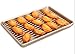 Monfish Baking Sheet Pan Rectangle Cookie Pan Roasting Meat Bread Pan non stick Quarter Size 13x9.5inch golden (quarter size)