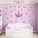 Accmor Unicorn Wall Decals, Unicorn Wall Sticker Decor, Unicorn DIY Stickers for Baby Girls Kids Bedroom Playroom Party Decoration (Unicorn, Heart)