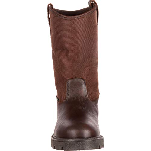 Georgia Men's Homeland Wellington Work Boot-M Pull, Brown, 10 M US - Thumbnail 2