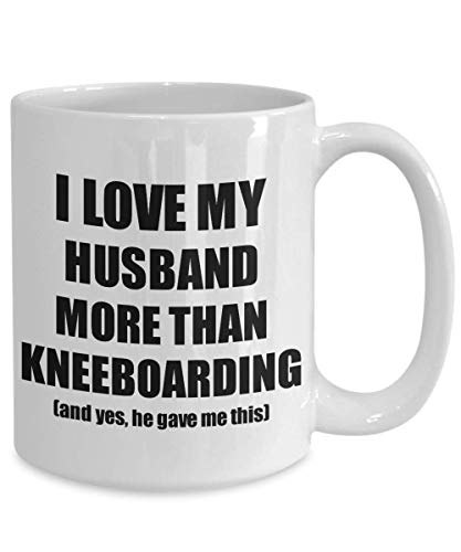 Kneeboarding Wife Mug Funny Valentine Gift Idea For My Spouse Lover From Husband Coffee Tea Cup 15 oz