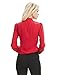 E.JAN1ST Women's Long Sleeve Shirt Tie Bow Neck Button End Slim Fit Chiffon Blouse, Red, TagsizeXXXXL=USsize12