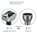 Manfiter Bluetooth FM Transmitter Wireless Radio Adapter Car Kit Bluetooth 4.2 Transmitter Audio for Car, FM Modulator Support USB Drive/TF/SD Card, Dual USB Car Charger, Handsfree Call for Smartphone