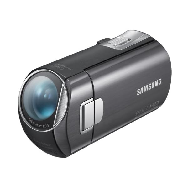 Samsung HMX-M20 HD-Camcorder (FULL HD, 10-Megapixel-BSI-CMOS, 12 x High Zoom, 6,85 cm drehbar LCD-Monitor) schwarz – Bild 4
