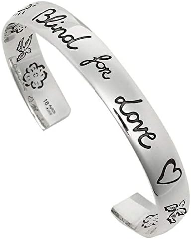 グッチ ブレスレット アクセサリー GUCCI 454287 J8400 0701 ブラインド フォー ラブ BLIND FOR LOVE メンズ/レディース バングル シルバー [並行輸入品]