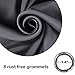 EASELAND Blackout Curtains 2 Panels Set Room Drapes Thermal Insulated Solid Grommets Window Treatment Pair for Bedroom, Nursery, Living Room,W52xL63 inch,Dark Grey