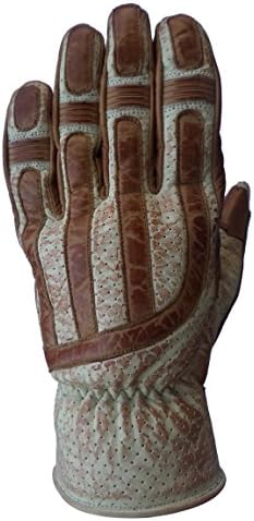 Men's Leather Motorcycle gloves with padded Knuckles.(VICTORY GLOVES)