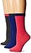 Nine West Women's Rib Sold Cable Crew Socks (3-Pack)