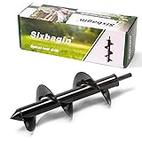Auger Drill Bit, Non-Slip –3.5” x 10 ” Garden Plant Flower Bulb HEX Shaft Auger, Earth Auger Bit, Fence Post Hole Digger Drill Bit- Bulb & Bedding Plant Auger