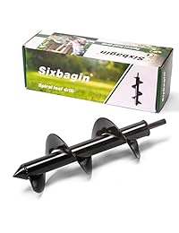 Auger - Broca antideslizante para plantas de jardín, 3.5 x 10 pulgadas, con eje hexagonal y boquilla de expansión para Tierra, broca para cercas y postes para perforar - Bombilla y sinfín para plantas de lecho
