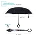 ZOMAKE Double Layer Inverted Umbrella Cars Reverse Umbrella, UV Protection Windproof Large Straight Umbrella for Car Rain Outdoor with C-Shaped Handle(Beauty Flower)