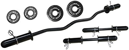 Ader Black Olympic 2'' Hollow Bar Kit w/Plates 0.5kg1.25kg,2.5kg,5kg,10kg