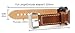 Apple Watch Band, 38mm Cowhide Genuine Leather iwatch Strap Replacement Band with Stainless Metal Clasp for Apple Watch Series 3 Series 2 Series 1 Sport and Edition Brown