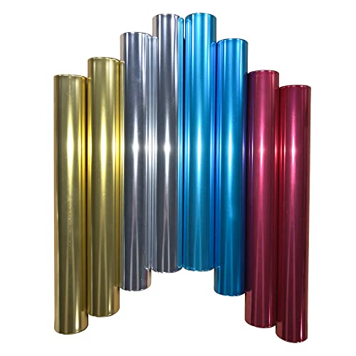 Set 4 Manganelli Per Staffetta In Lega Di Alluminio, 30 Cm, Colori Vivaci - Per Gare Atletiche, Scuola, Sport All'aperto - 14