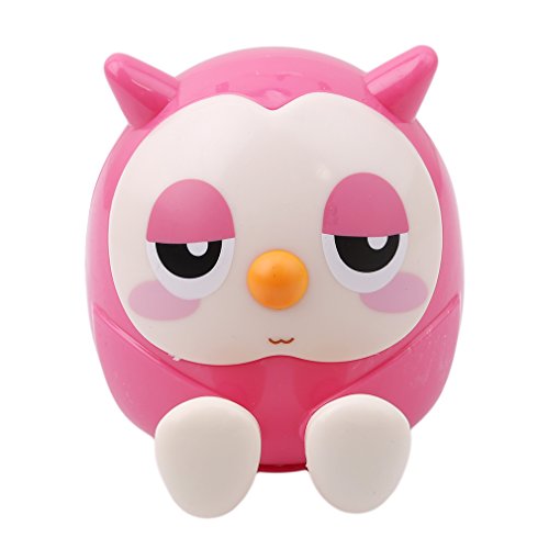HS Pink Cute Owl Mobile Phone Stand Holder Bracket Kids Piggy Bank Coin Cans Saving Money Box Accessories