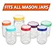 14Pcs Colored Plastic Mason Jar Lids Canning Jar Lids