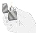 Zippo Diagonal Weave Brushed Chrome Pocket Lighter