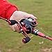 Sougayilang Baitcasting Fishing Rod with Reel Combos, Medium Power Portable Carbon Travel Fishing Pole,4Piece