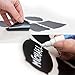 COLIBROX Chalkboard Labels for Jars - 83 Premium Chalk Stickers for Jars + Erasable White Chalk Marker to Decorate Your Kitchen Pantry Storage & Office