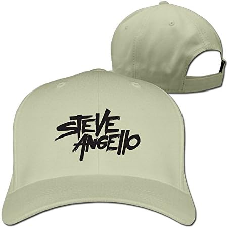 Man Steve Angello Logo Adjustable Solid Snapback Hats Cap