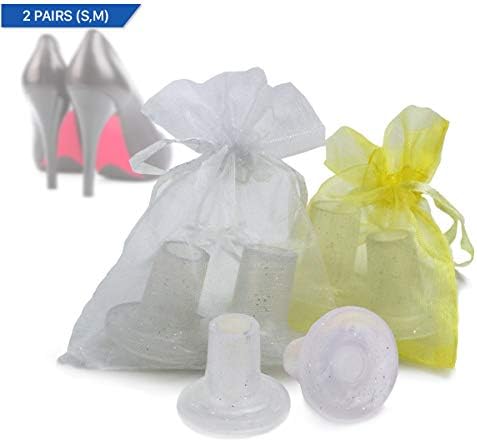 Wowly High Heel Protectors for Shoes - Set of 2 Heel Savers (Small & Med)