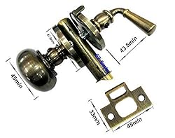 QCAA Solid Brass Storm Door Latch, Polished