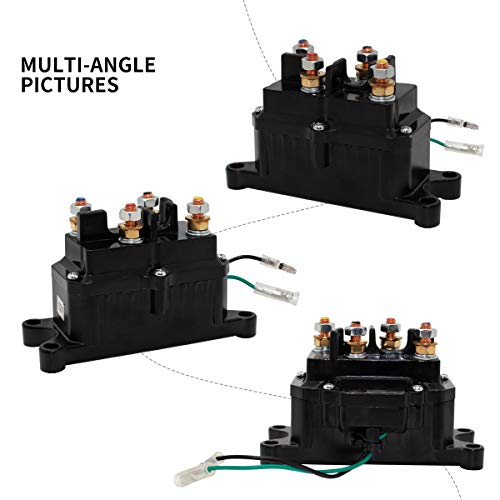 Sikawai Winch Solenoid Relay 12V 250A Contactor with 6 Protecting Caps for 4x4 Vehicles UTV ATV Winch Solenoid Compatible with ATV UTV 1500lb 2000lb 5000lb Polaris 800 1000 - Image 6