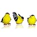 BANBERRY DESIGNS Goldfinch Bird Figurines Hand-Painted - Set of 3 – Includes 3 Poses - Decorative - Polystone - Garden & Home Accents - 3