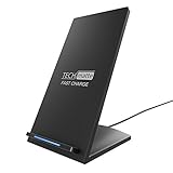 TechMatte Fast Charge Wireless Charging Stand Compatible with iPhone Xs, XS Max, XR (7.5W) Samsung Galaxy Note 9, 8, S10, S9 (10W)