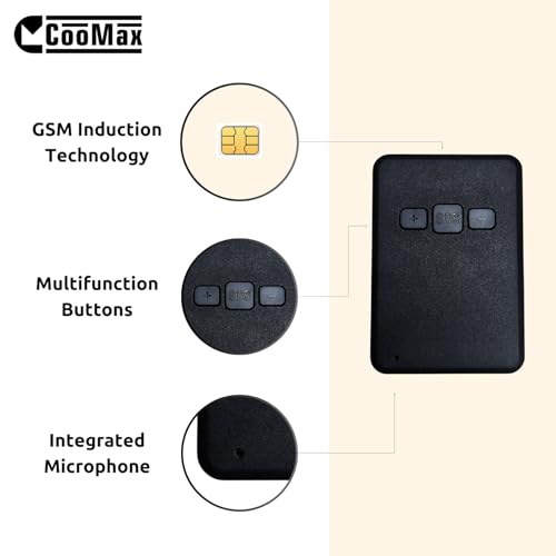 CooMax GSM Earpiece with Built-In Microphone - Microphone Earphone for Calling and Communication Wireless in the Ear, Nano SIM Compatible (VIP Pro Supermini Headset GSM Part)