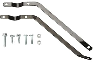 Metal Broom Brace with Black Powder Coat and Wing Nuts in Poly Bag