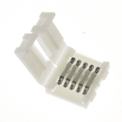 RGBW Clip Connector for 10 mm RGB+W LED Strips; Connector for 10 mm 5 Pin (PIN) RGB + White Strips
