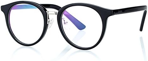 Vintage Eyewear Frame, Round Fashion glasses Acetate Frame for women,Black
