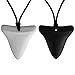 Shark Tooth Sensory Chew Necklace for Kids, Boys and Girls - Designed for Teething, Autism, Biting, Chewing - (2 Pack) – Sensory Teether Pendant