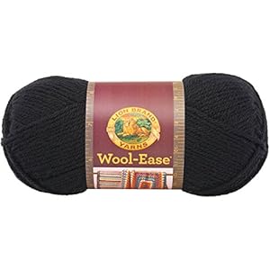 Amazon.com: Lion Brand Yarn 620-153 Wool-Ease Yarn, Black