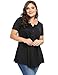 Women Plus Size Tunic Tops Short Sleeve Shirts Tees