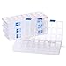 BENECREAT 4 Pack 24 Grids Jewelry Dividers Box Organizer Adjustable Clear Plastic Bead Case Storage Container 8.54 x 3.94 x 1.18 inch, Compartment: 1.18 x 0.98 x 1.02 inch
