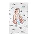 Cherub Baby Changing Pad Cover 2 Pack, 100% Organic Cotton Super Soft Diaper Changing Table Covers, Stretchy Baby Changing Pad Cradle Sheets for Boys and Girls