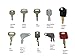 10 Keys Heavy Equipment / Construction Key Set John Deere, Fiat, Case, New Holland, Hitachi,Bobcat,Caterpiller more