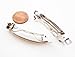 (40) Silver French Barrette Barrettes Clips for Girls Wedding and Bridal Hair Accessories - Barette Hairclip Feather Head Clips Hairpins Wholesale lot 2 Inches 50 mm.