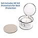 Woffit China Storage Containers - 6 Pack, Quilted Dinnerware & Stemware Set Bins for Packing Dishes and Glasses w/ 48 Felt Protectors - Essential Dish Supplies for Moving, Christmas, Seasonal Storage