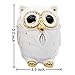iefoah Owl Girls Piggy Bank Cute Owl Shape Gifts Ceramic Coin Banks White Can Owls Christmas Birthday Gift for Adults Kids Children Baby Home Bedroom Nursery Decorative Oranment