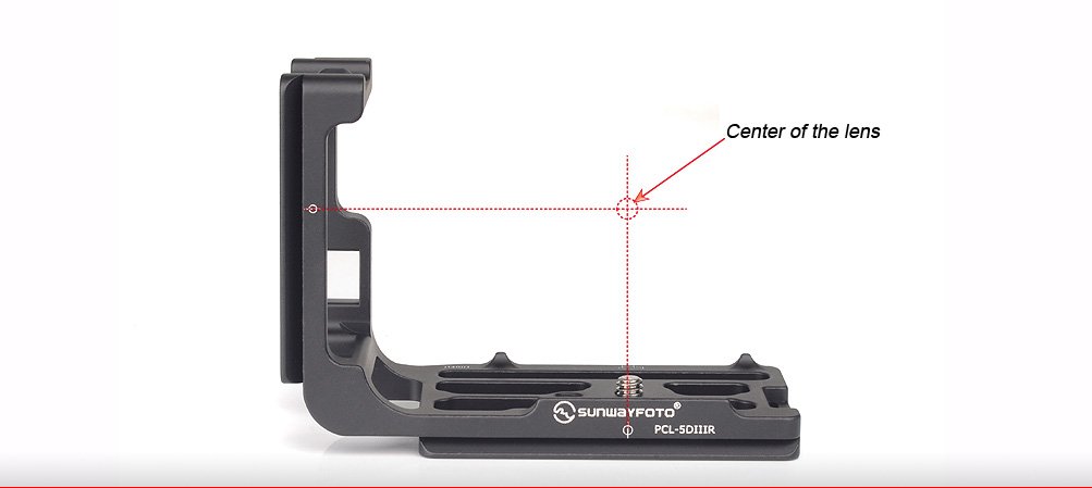 SUNWAYFOTO PCL-5DIIIR L Plate for Canon 5D Mark III Camera Arca & RRS Compatible Sunway