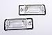 Genuine License Plate Light Lenses Pair Audi A3 A4 A5 A6 C6 A8 D3 Q7 RS4 01-