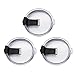 LJY Spill & Leak Proof Tumbler Lid for Yeti Rambler and RTIC Tumblers, 30 oz, 3-Pack (Transparent)