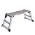 Giantex Aluminum Platform Non-Slip Folding Work Bench Drywall Stool Ladder 330lbs Capacity