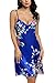 Avidlove Women's Peacock Nightshirts Satin Chemises Slip Sexy Sleepwear Sky Blue Small